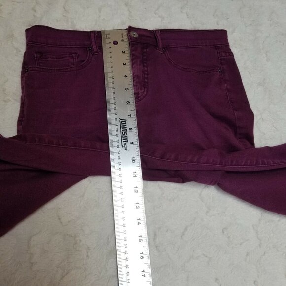 Urban Outfitters BGD Womens Mid-Rise Skinny Ankle Jeans Size 28W 30L Purple - Picture 4 of 8